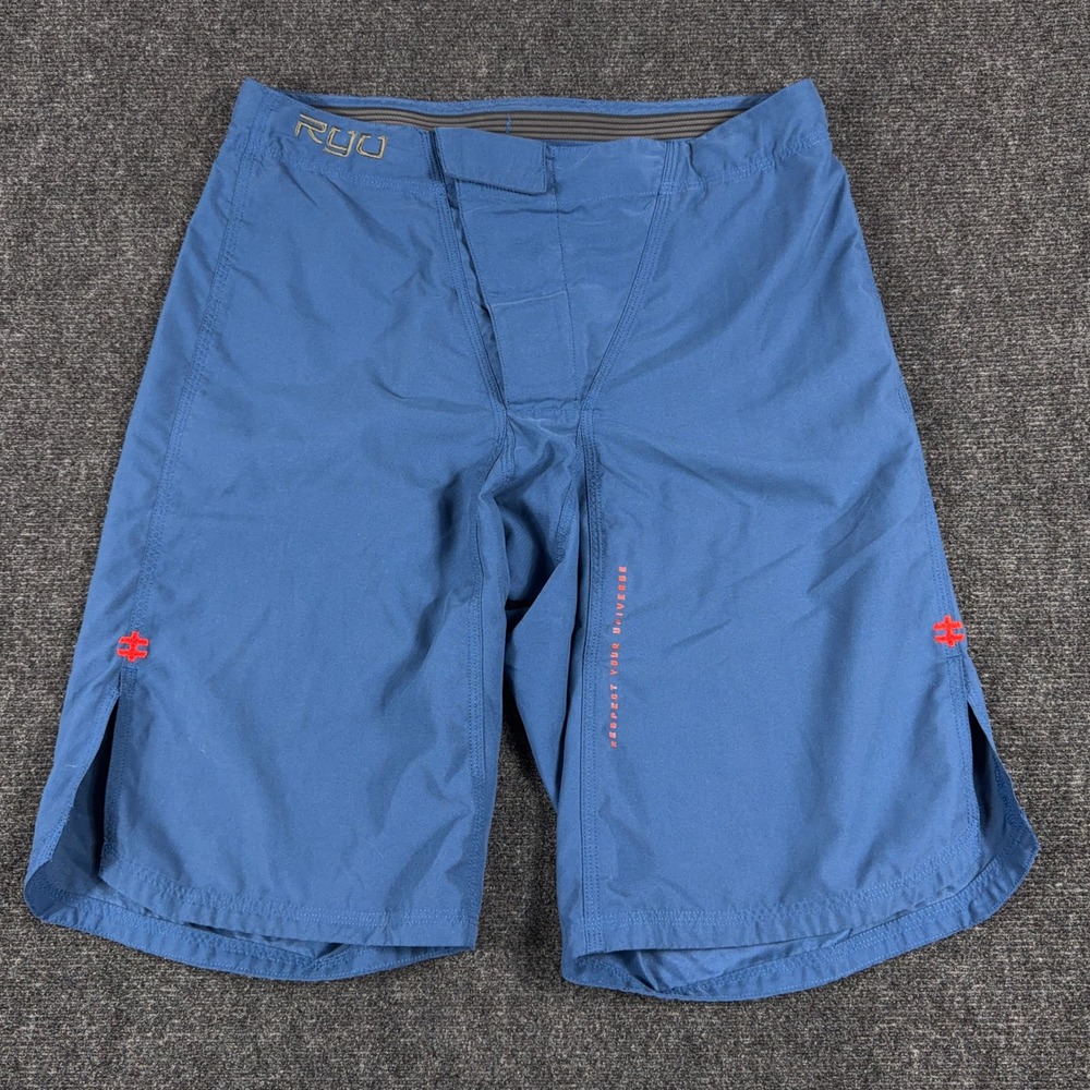 RYU Athletic Training Shorts Recycled Performance‎ Size M Blue Active Gym Wear